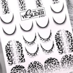 Vodeni Slideri Za Nokte, Leopard Crni